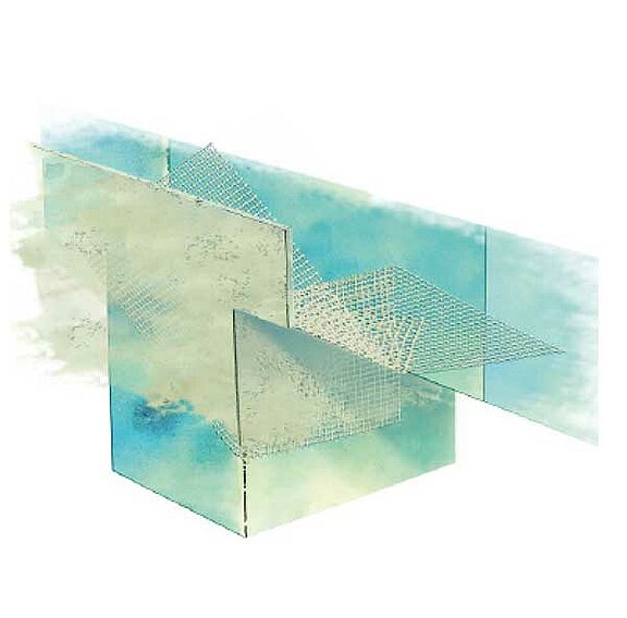 Sturzeckwinkel mit Diagonalarmierung