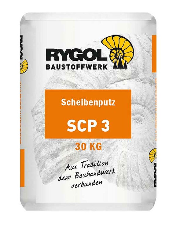 Scheiben- und Kornstrukturputz, weiß SCP 3