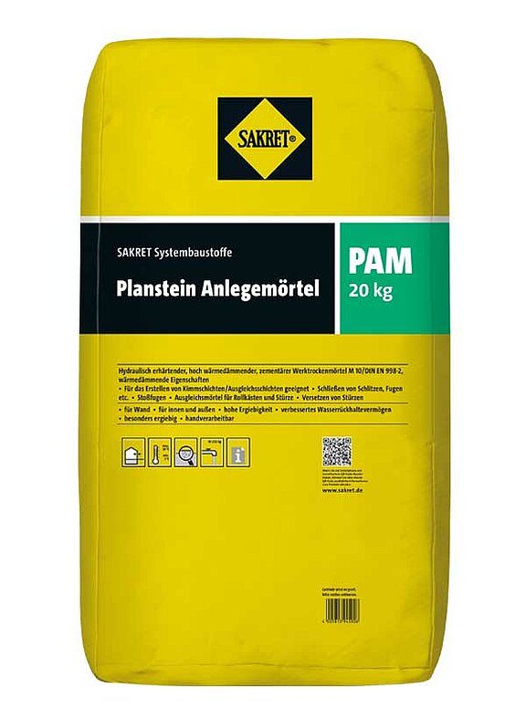 Plansteinanlegemörtel M 10 PAM