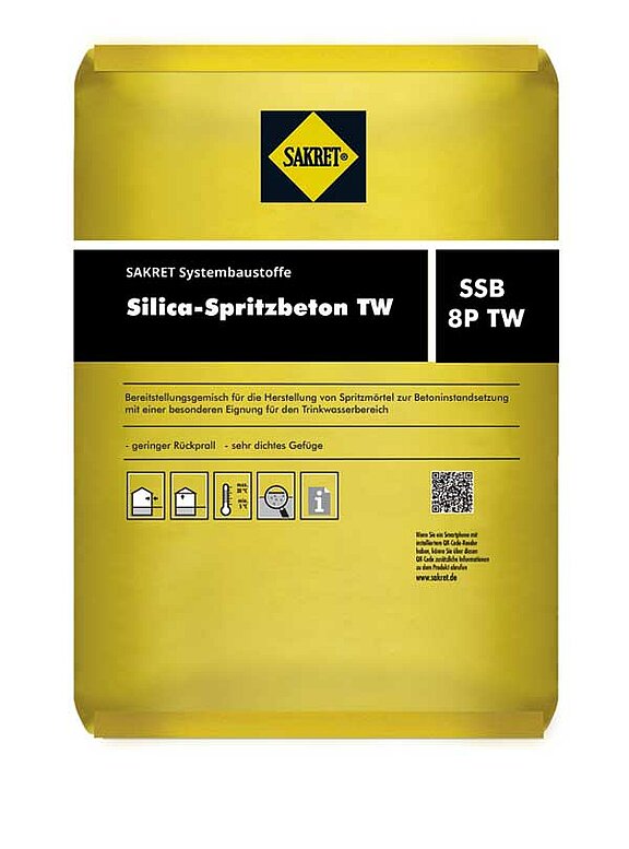 Silica Spritzmörtel SSB 8 P TW