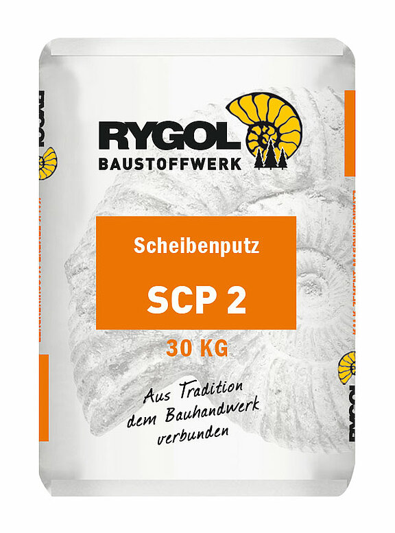 Scheiben- und Kornstrukturputz, weiß SCP 2