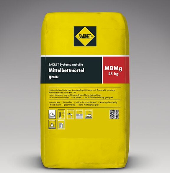 Mittelbettmörtel grau MBMg