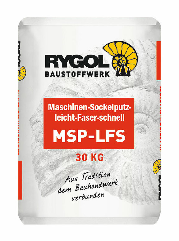 Maschinen-Sockelputz leicht Faser schnell MSP-LFS