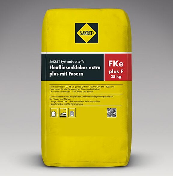 Flexfliesenkleber plus mit Fasern FKe plus F