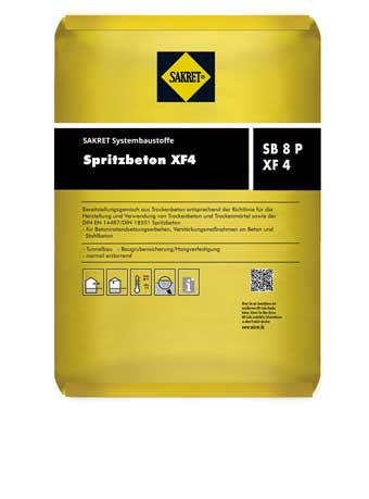 Spritzbeton SB 8 P XF4