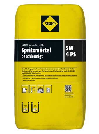Spritzmörtel beschleunigt SM 4 PS