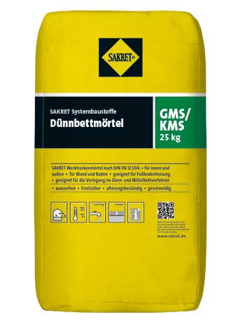 Dünnbettmörtel, weiß GMS/KMS