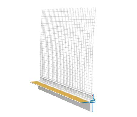 W 31 Gewebeleiste ROMA mit Gewebe 12,5 cm