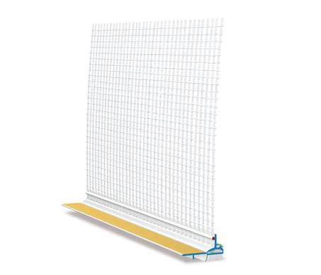 W 32 + Gewebeleiste MILANO mit Schutzlippe aus TPE Gewebe 12,5 cm