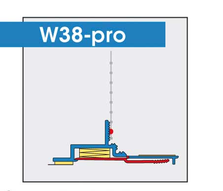 W 38-pro Gewebeleiste PUR-FIX-pro schmal