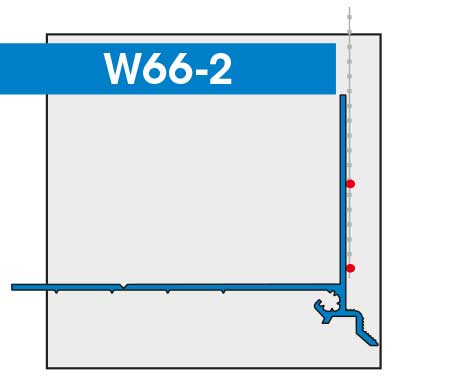W 66-2 Sockelkantenprofile SOKA-TEX-DUE gekröpft