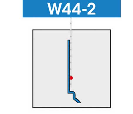 W 44-2 Abschlussprofil DECO-TEX-DUE mit Tropfkante