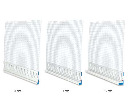 W 44 Abschlussprofil DECO-TEX mit Aufkantung