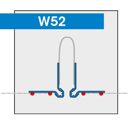 W 52 Dehnfugenprofil DUO-TEX, Fläche