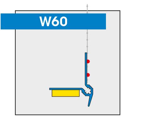 W 60 Anschlussprofil SOLI-TEX